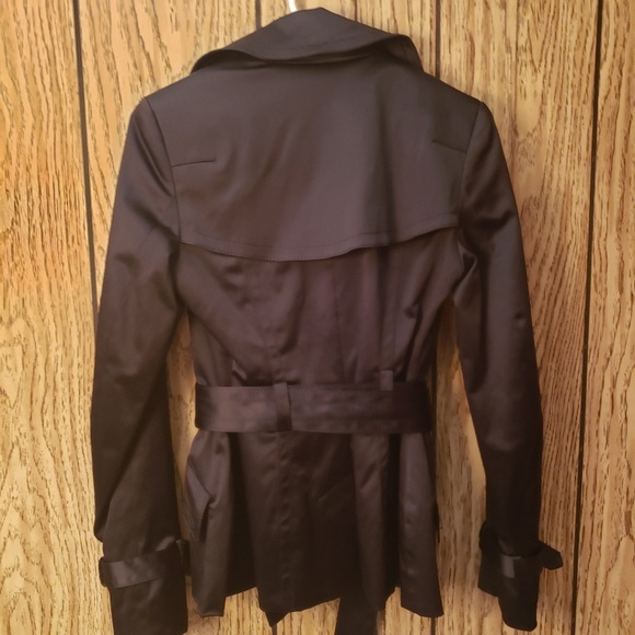 Jessica Simpson Womens Black Trench Coat Size S - Picture 2 of 6